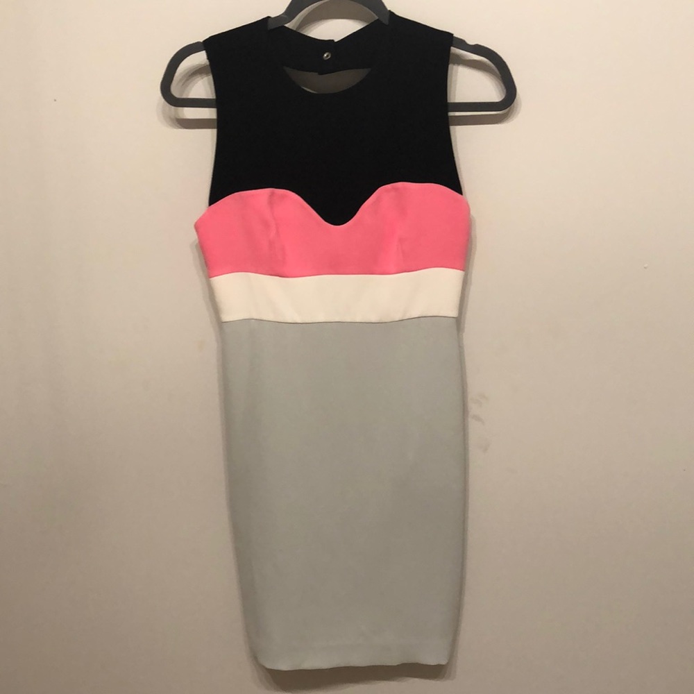 Diane von Furstenburg colorblock dress
